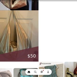 ‘Kim Kardashian’ Muted Gold Shoulder Bag